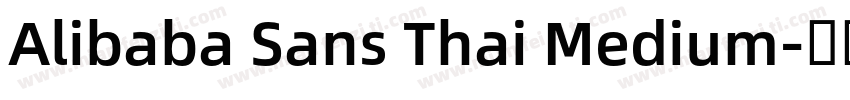 Alibaba Sans Thai Medium字体转换